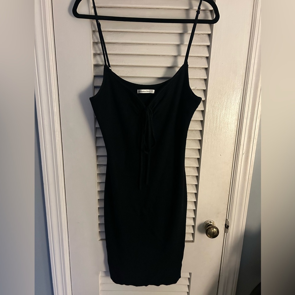 Abercrombie & Fitch Mini Black Sweater Dress